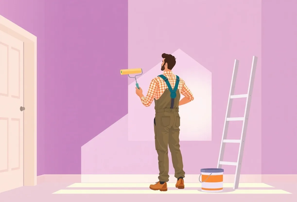 Peintre Passy 74190 en intervention sur un chantier